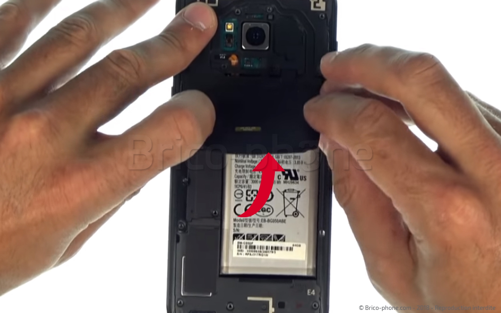 Changement d'écran (vitre+AMOLED) sur Galaxy S8 photo 2